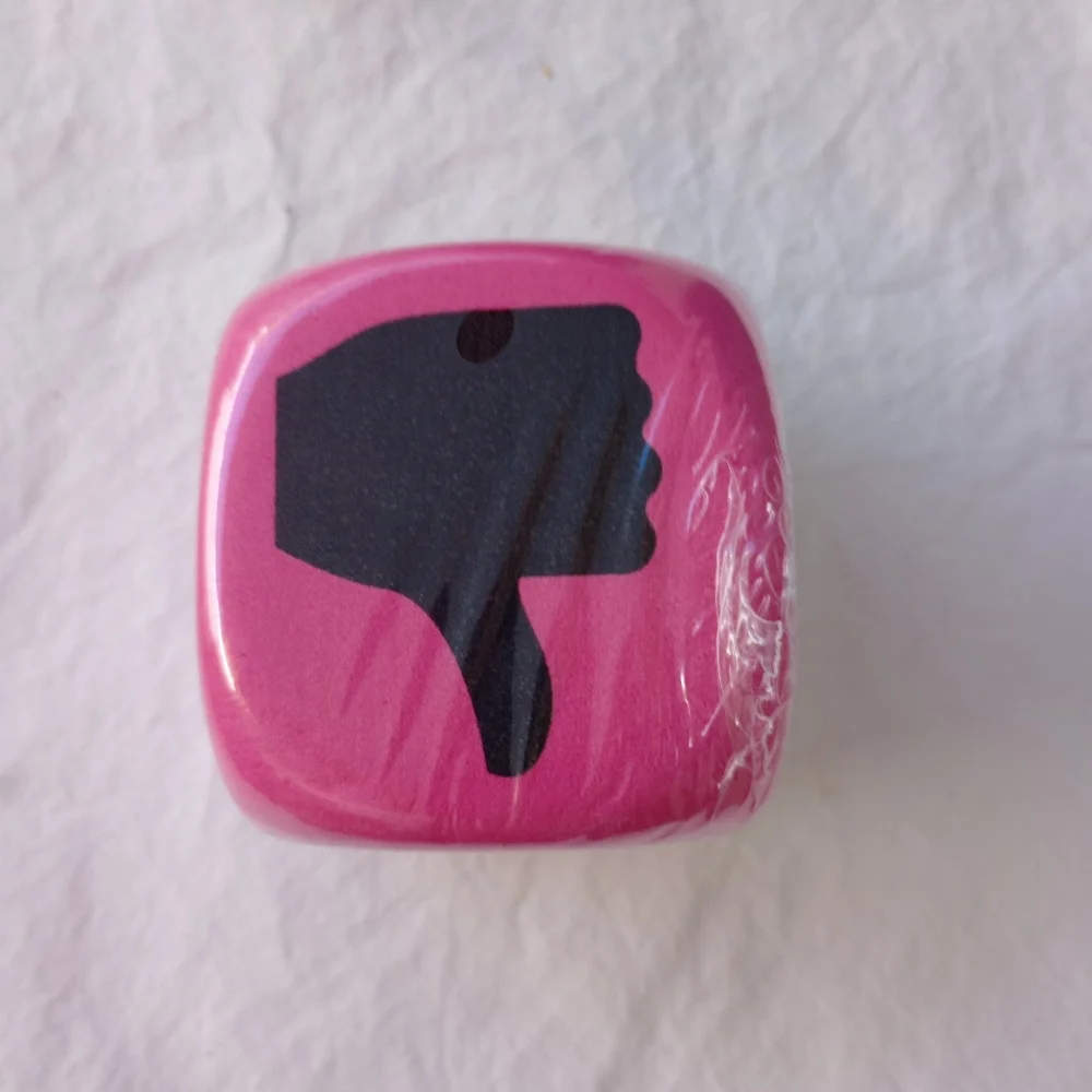 Pink Decision Dice Casual Everyday Unique Funky Choices Home Decor Office - Picture 9 of 12
